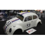 BOLHA FUSCA 67 ESCALA 1/10 200mm JÁ PINTADA HERBIE BOLHA POINT BP43 HER